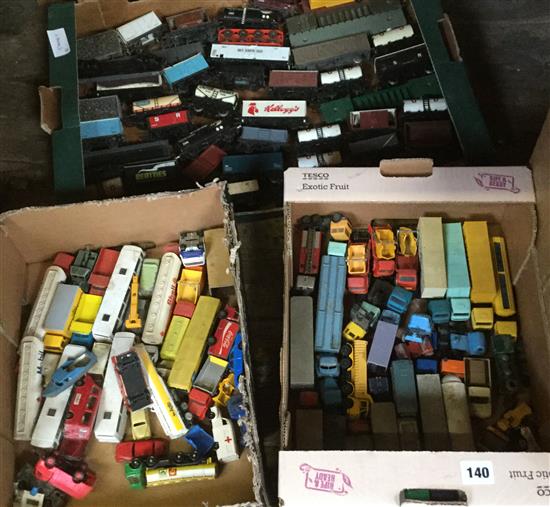 3 boxes OO guage trains/lorries